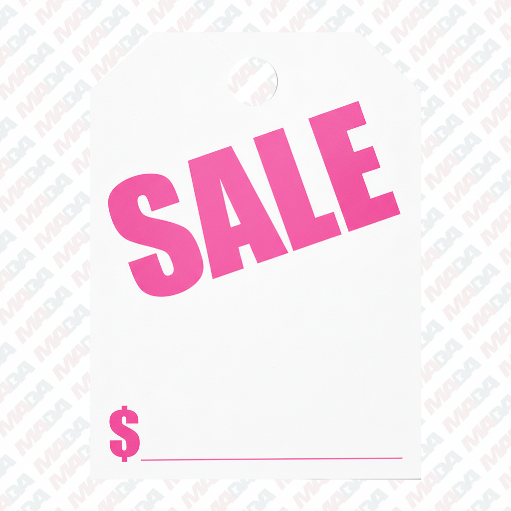 Sale Signs - Pink (50 Pack)