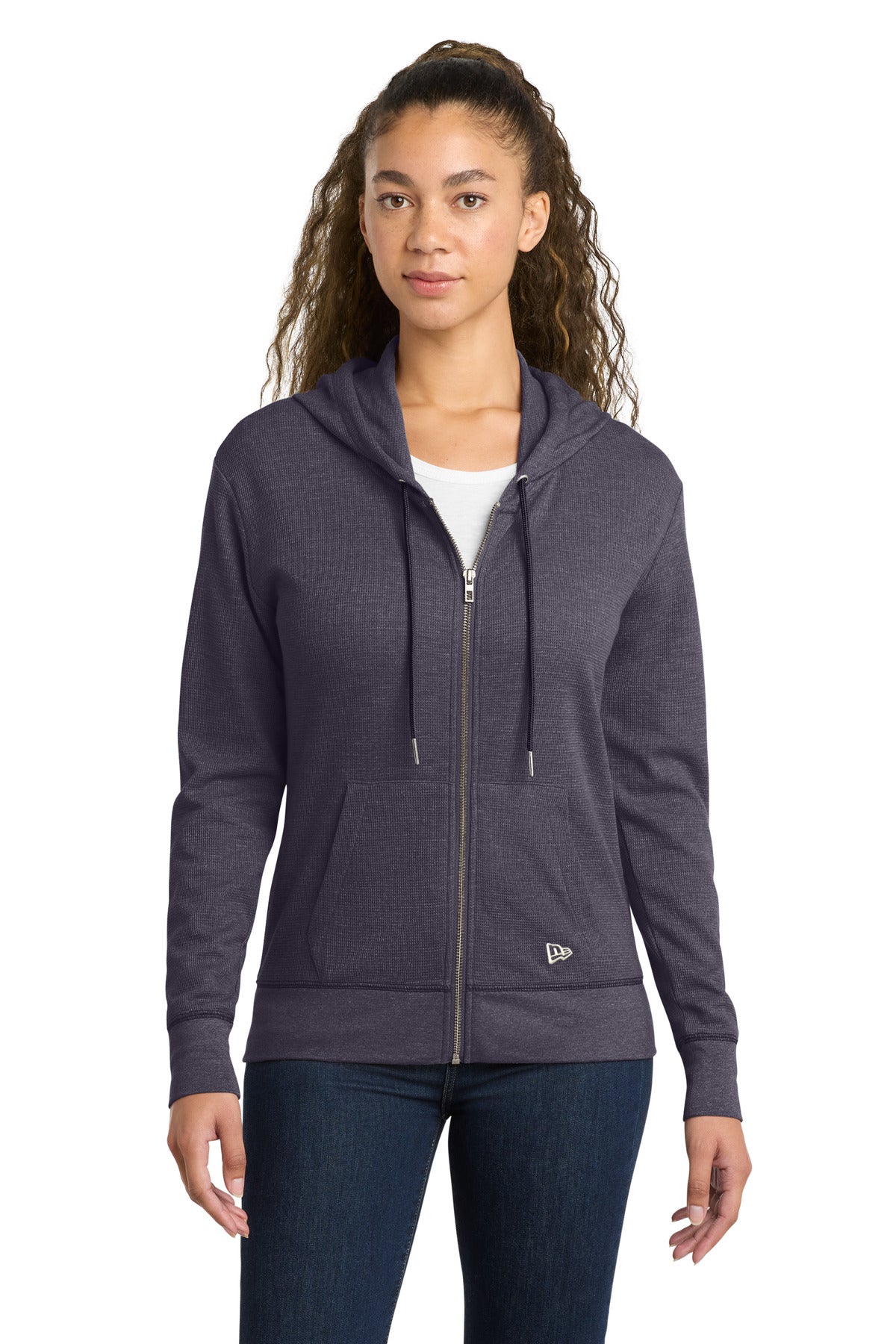 New Era ® Women's Thermal Full-Zip Hoodie LNEA141