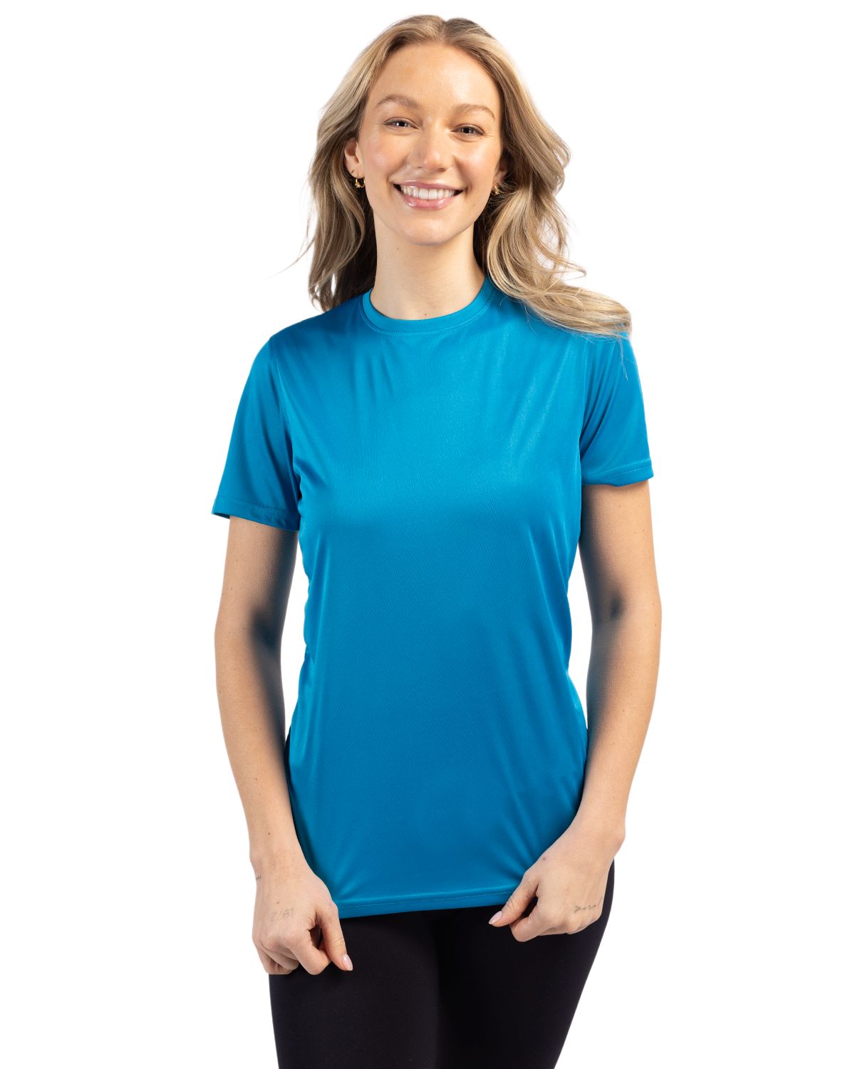 Clique Spin Solution-dyed Performance Jersey Womens Short Sleeve Tee