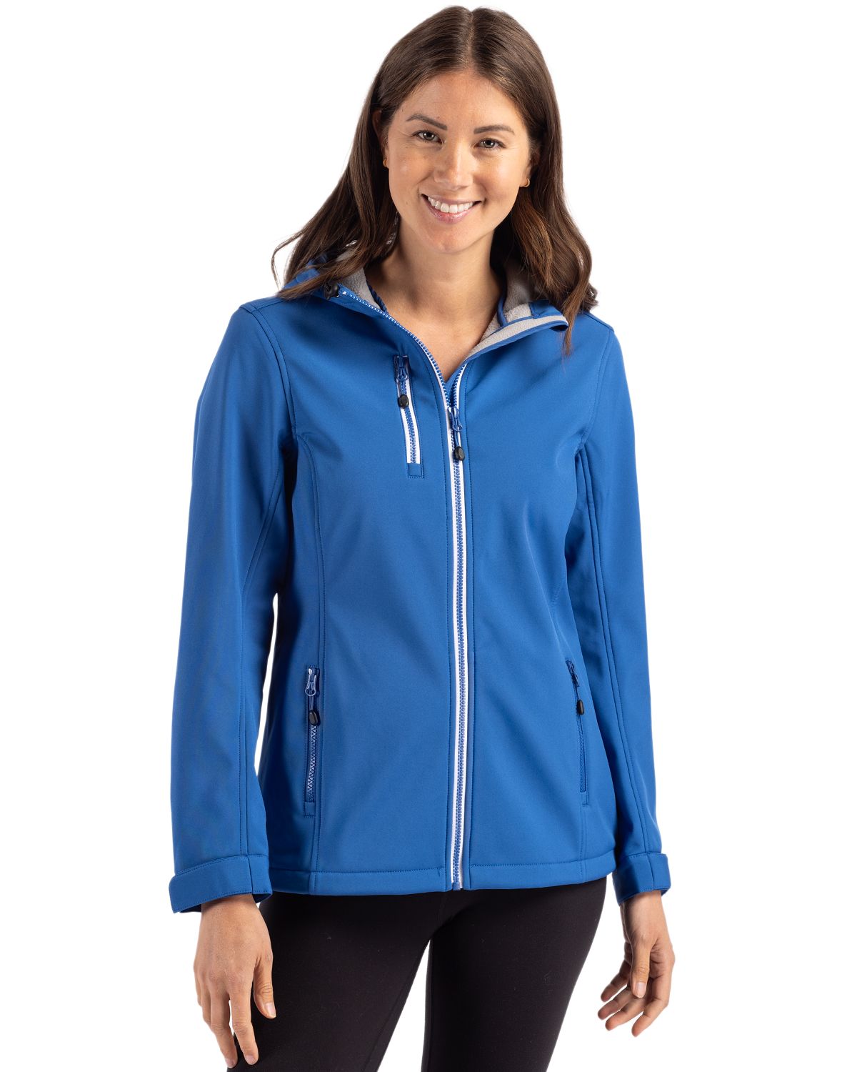 Clique Telemark Recycled Stretch Softshell Womens Full Zip Hooded Jacket