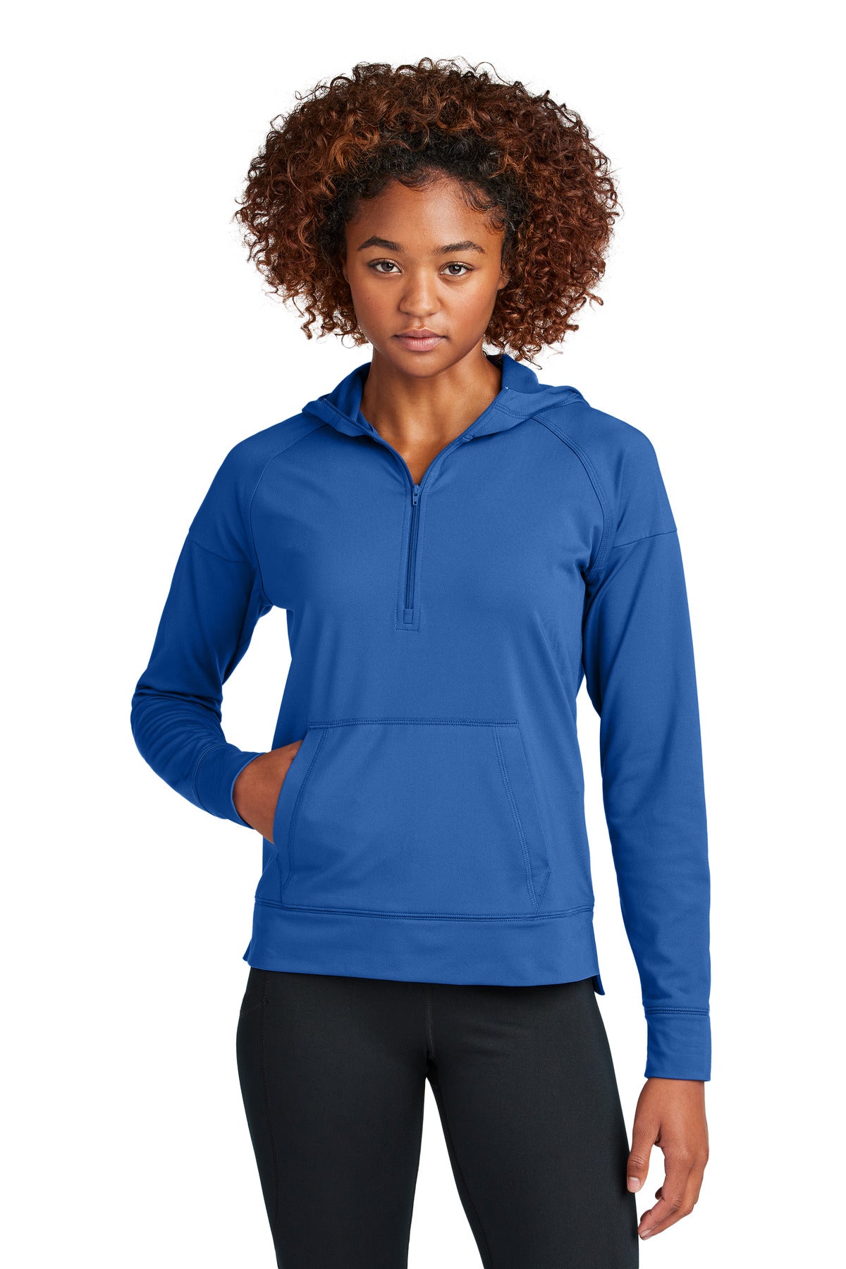 Sport-Tek ® Women's Sport-Wick ® Stretch 1/2-Zip Hoodie LST856