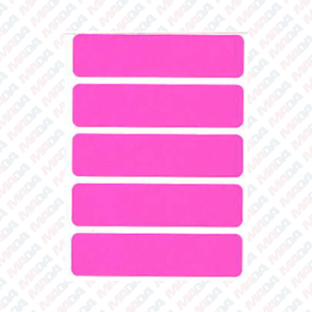 Pink 3/4" x 3" labels - Lupient (2500 pack)