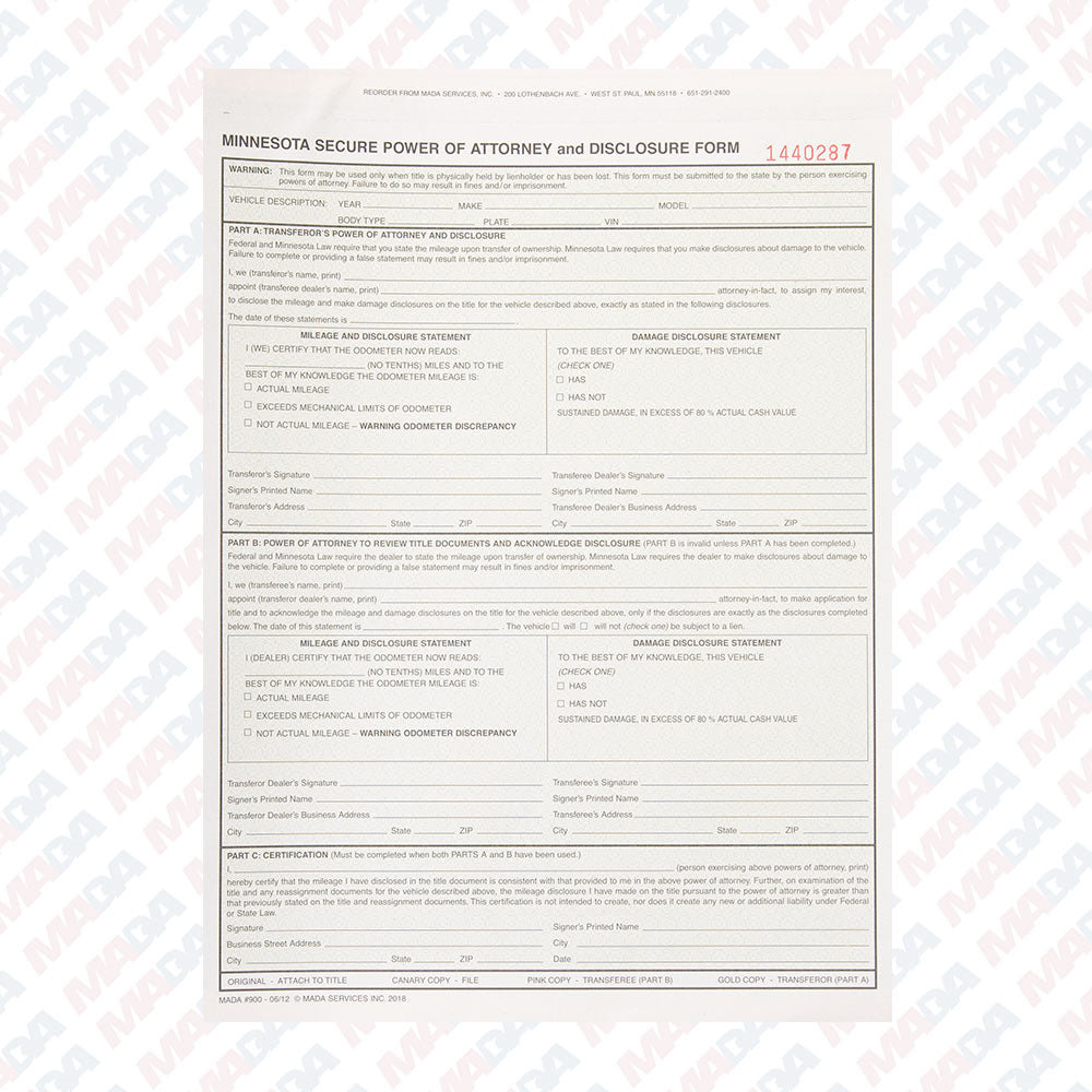 Mn Secure Pwr Attrny & Discl (25 Pack)