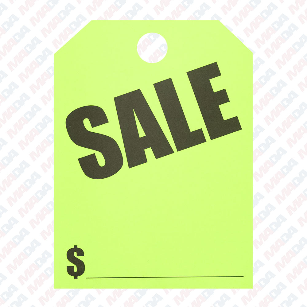 Sale Signs- Green (50 Pack)