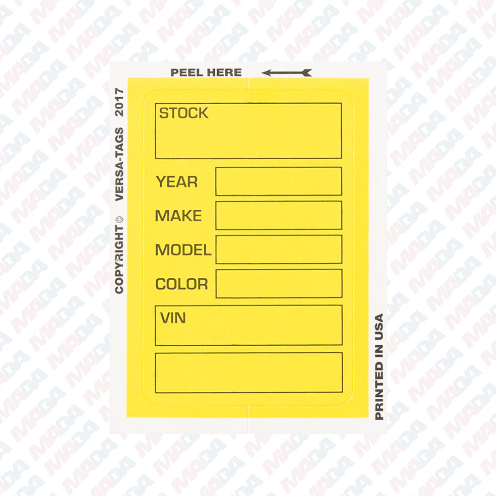 Stock Window Sticker (100 Pack)