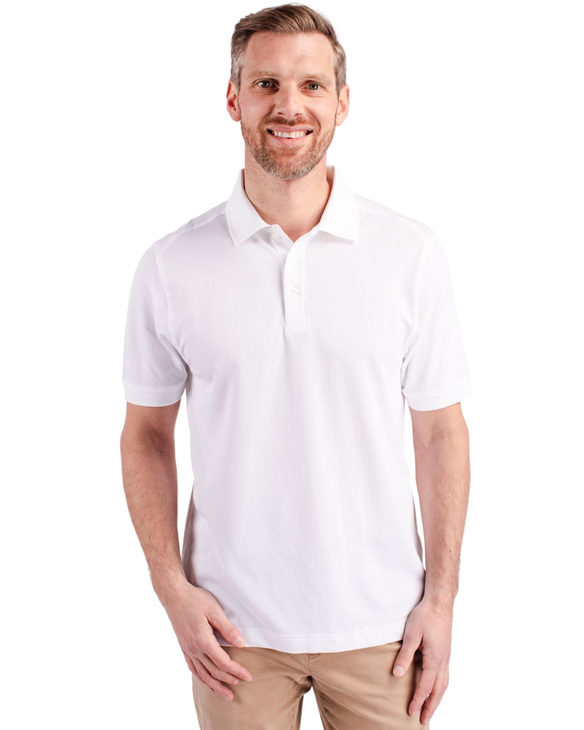 Cutter & Buck Advantage Recycled Cotton-Blend PiqueMensPolo