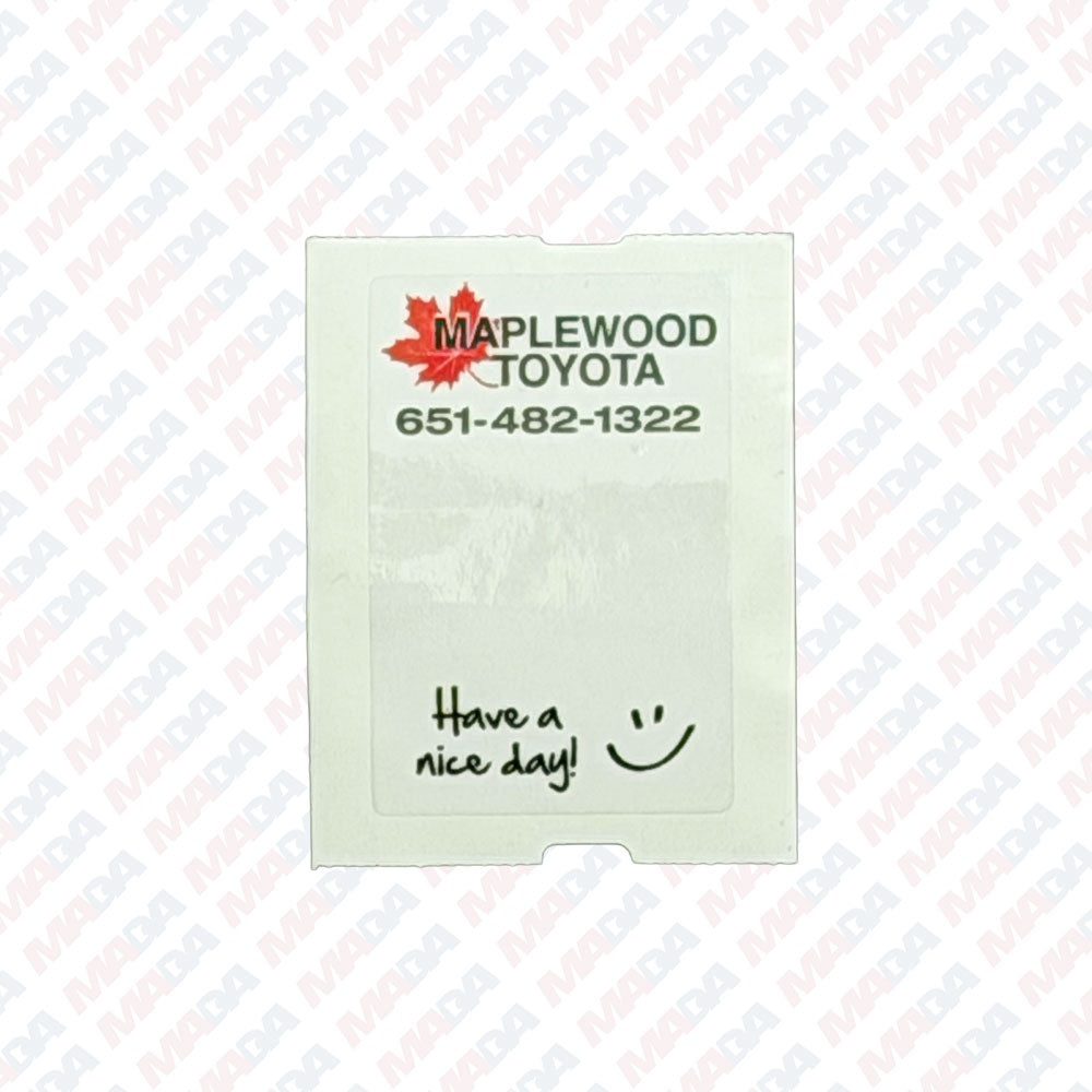 Maplewood Toyota Oil Change Labels (500 Pack)