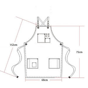 Adjustable Denim Bib Work Apron