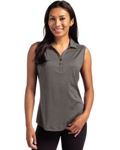 Cutter & Buck Forge Eco Stretch Recycled Womens Sleeveless Polo