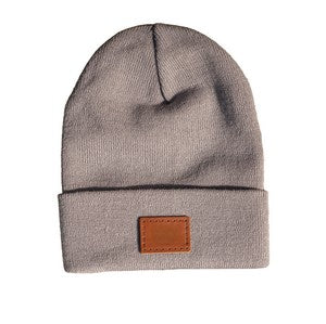 Richardson Beanies with Leather Patches | Full-Grain Leather | Richardson R15 & R18 Beanies