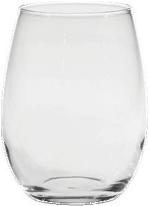 15 Oz. Stemless White Wine Glass - Etched