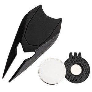 TiTUS® Metal Golf Tool Set - Divot Tool, Ball Marker & Cap Clip