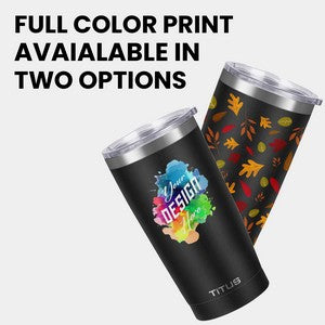 Premium 20 oz TiTUS® Double Wall Stainless Steel Insulated Tumbler
