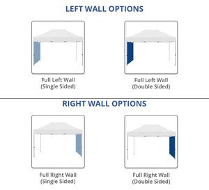 15' Aluminum Canopy Tent - Standard Tent Fabric (Frame + Topper + Backwall)