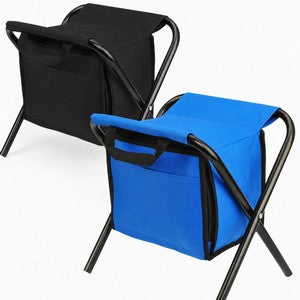 Portable Insulated Folding Cooler Stool, Holds 225lbs