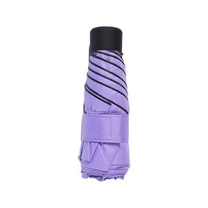 Blank Purple Folding Umbrella