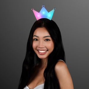 Color-Change Crown LED Tiara Headband - BLANK