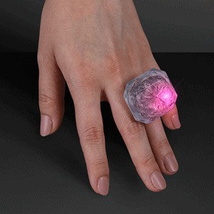 LED Multicolor Deluxe Gem Rings - BLANK