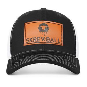 Premium 6 Panel Trucker Cap w/ Leatherette Patch - Richardson 112 Best Alternative