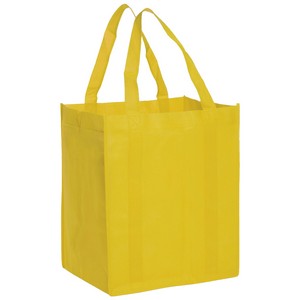 Non-Woven Totes w/Gusset, Reusable Grocery Shopping Tote Bag (13"x15"x10")