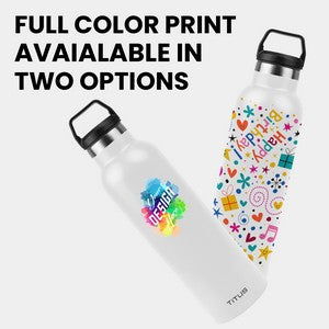 Premium 25 oz TiTUS® Double Wall Stainless Steel Insulated Water Bottle