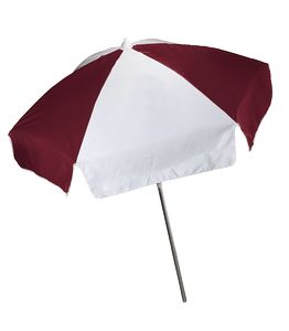 Burgundy Red/White