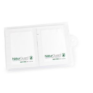 GoPac™ with NaturGuard™ Natural Insect Repellent Wipes, Label Imprint