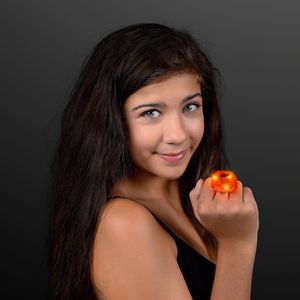 Huge Orange Gem Lighted Rings - PRINTED