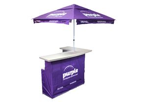 Instent Portable Bar & Umbrella w/Full Dye Sublimation Printing