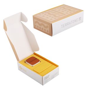 White/Brown Logo Box View