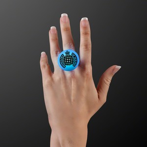 LED Blue Flash Glow Ring - PRINTED