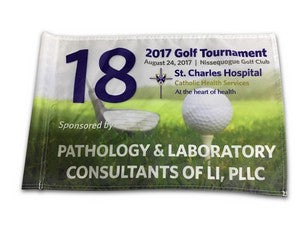 Golf Flag, 14" x 20", with tube printed full color