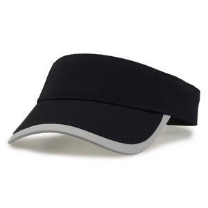 Cotton Twill Adjustable Visor with Velcro Closure