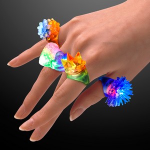 Blinking Soft Rings, Assorted Styles - BLANK