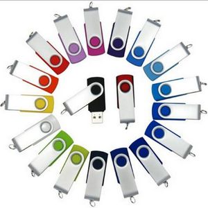 16 GB Swivel USB Flash Drive w/ Metal Swivel Cover