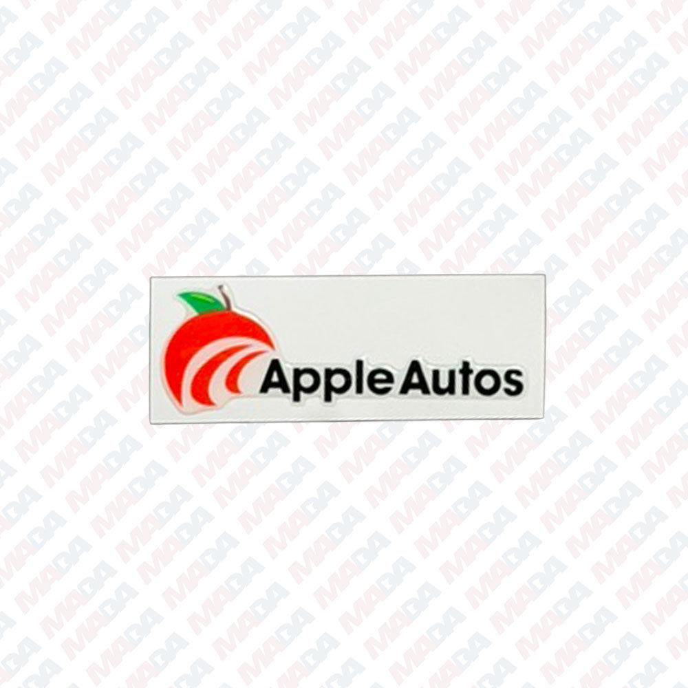 Stroke Dome Decal White - Apple Auto Group (100 Pack)