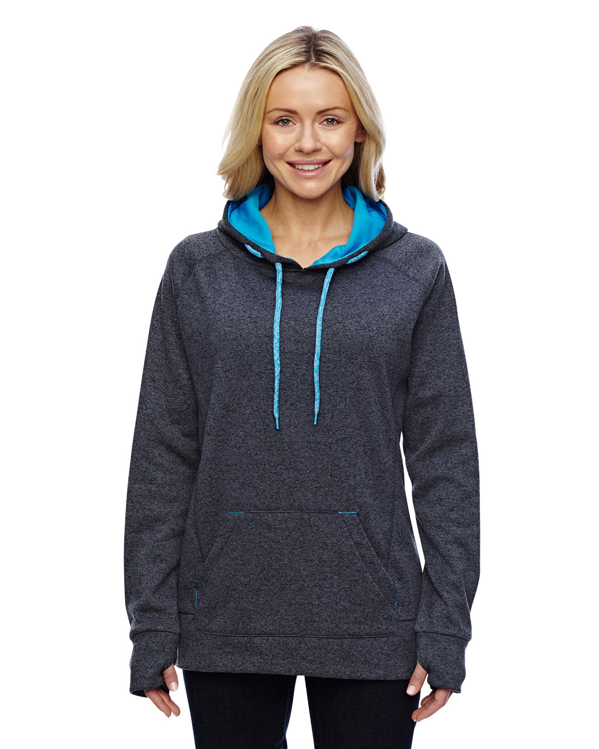 Ladies' Cosmic Contrast Fleece Hooded Sweatshirt