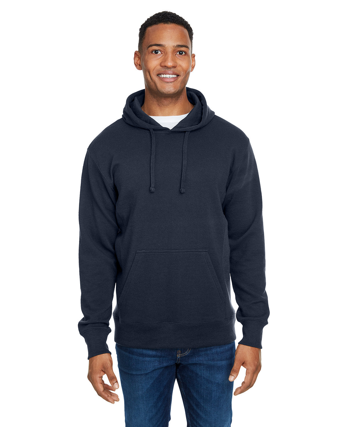 Ripple Fleece Pulllover Hooded Sweatshirt