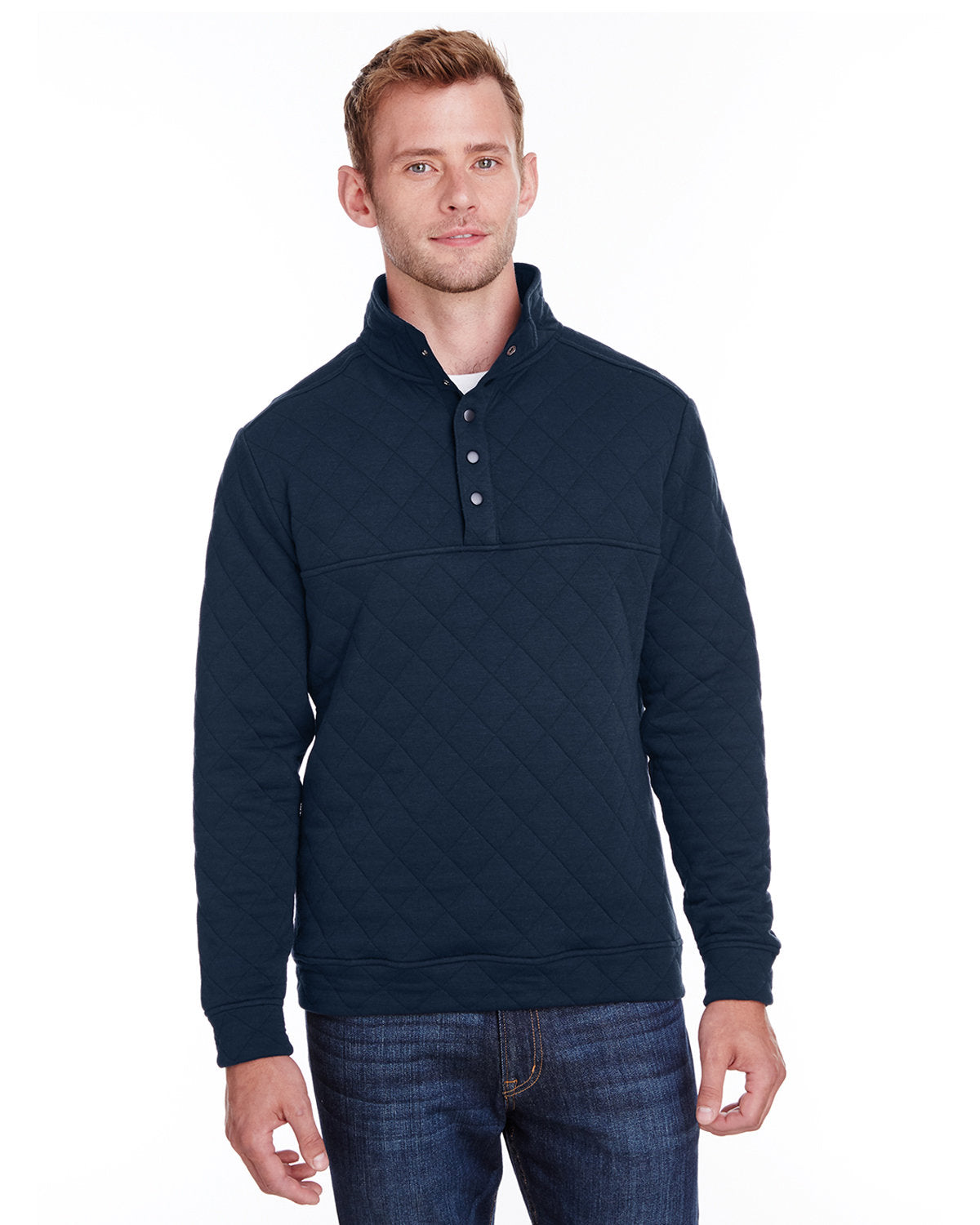 Adult Quilted Snap Pullover
