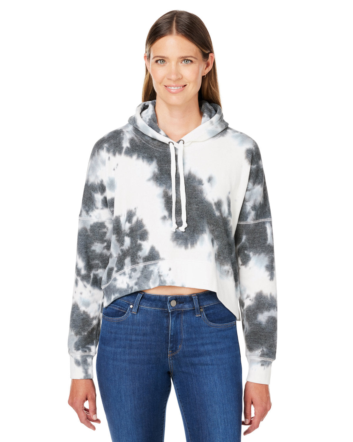 Ladies' Triblend Cropped Hooded Sweatshirt