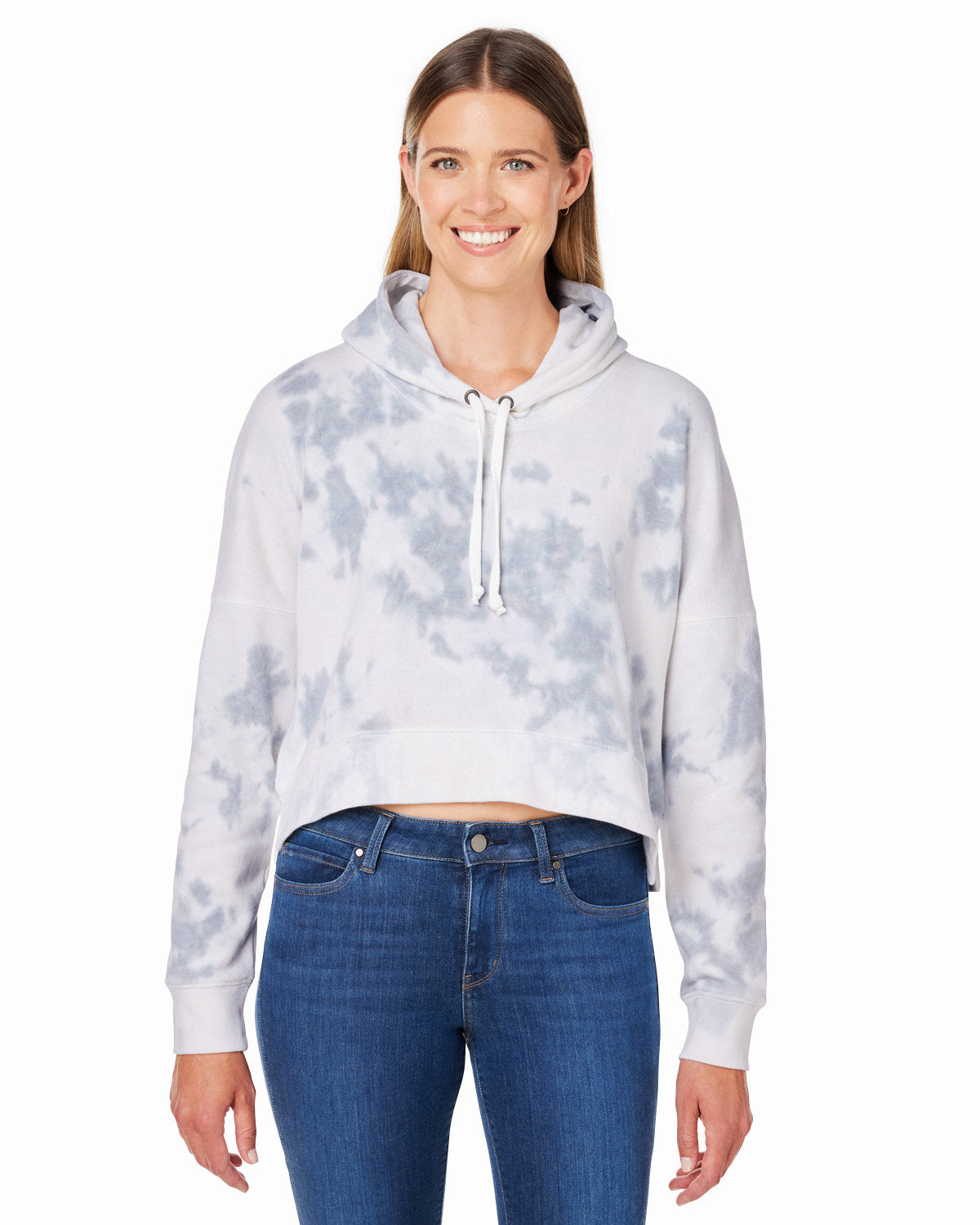 Ladies' Triblend Cropped Hooded Sweatshirt