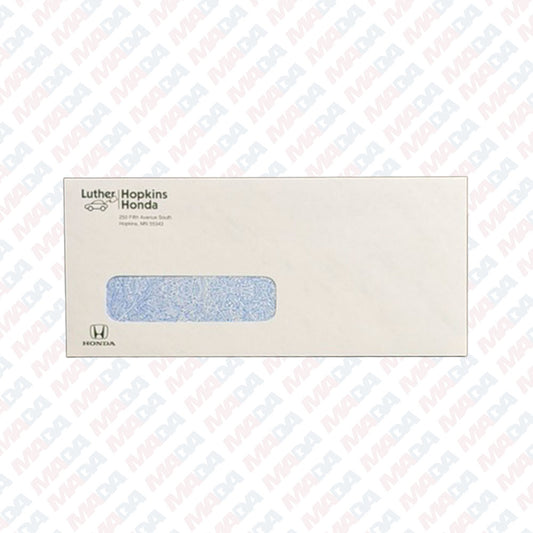 #9 Security Envelope - Luther Hopkins Honda (2500 Pack)