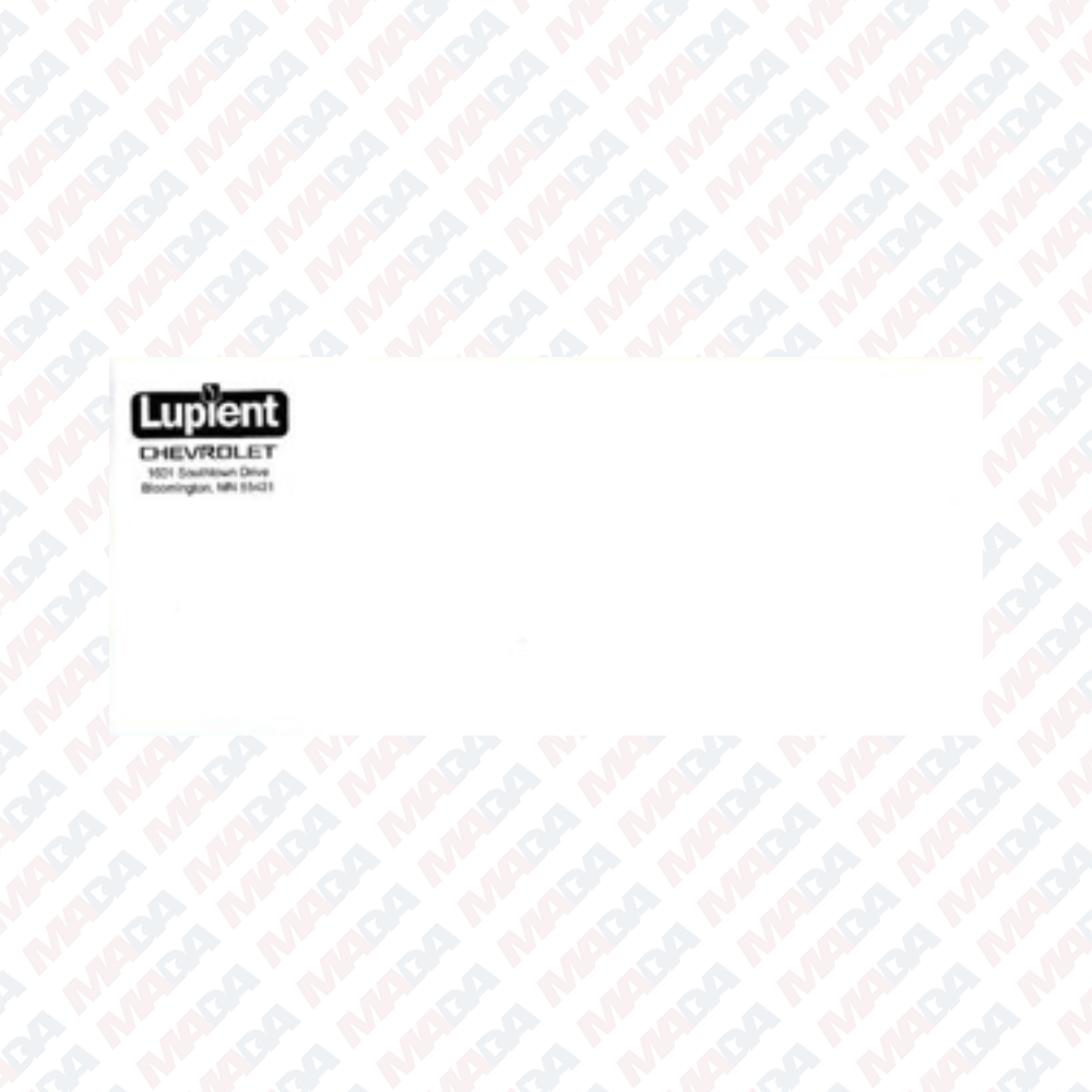 #9 Envelope - Lupient Chevrolet (500 pack)