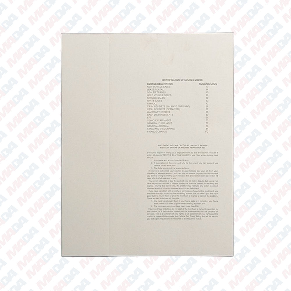 A/R Statement Paper - Lupient (250 Pack)