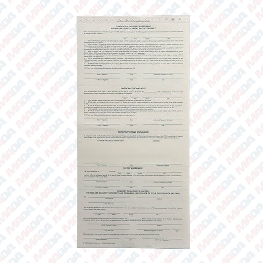 Cond. Delivery Addendum (100 Pack)