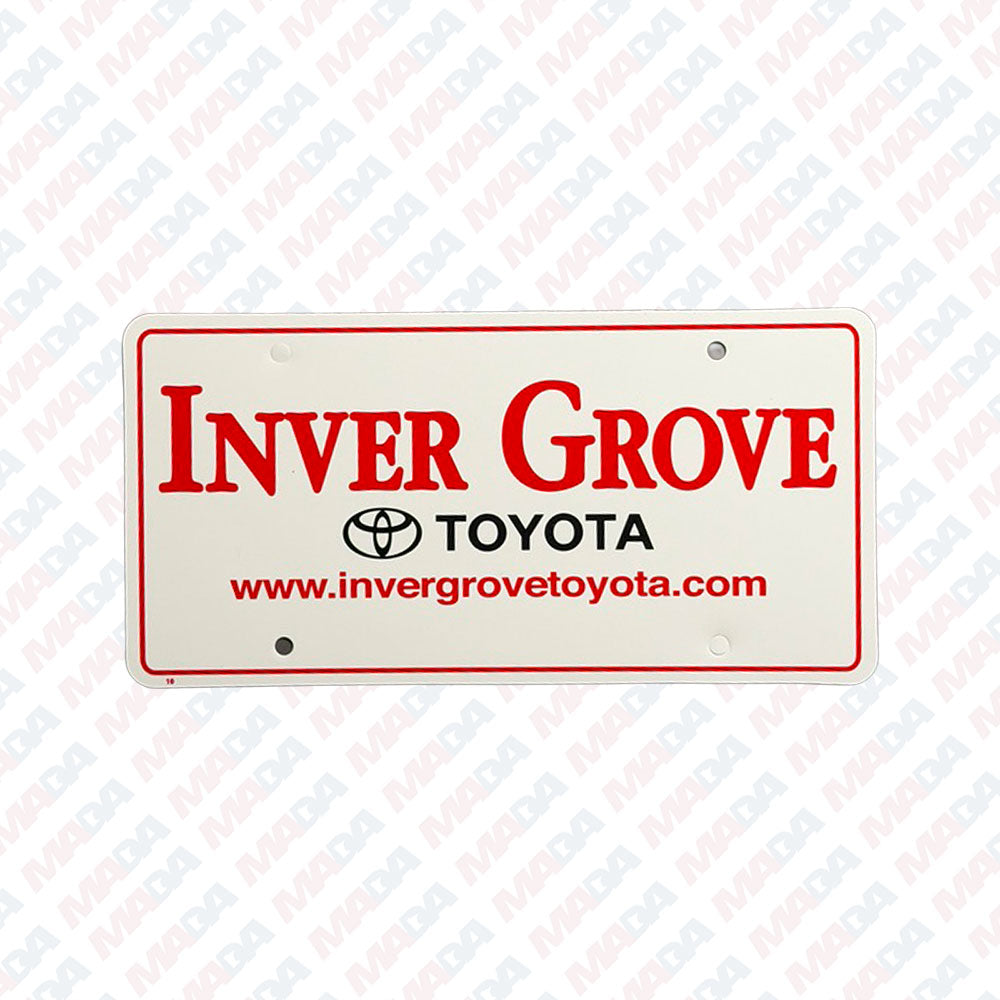 Inver Grove Toyota Ad Plate (500 Pack)