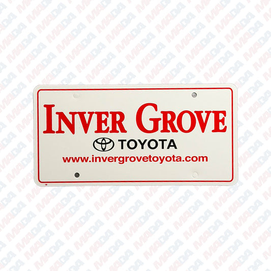 Inver Grove Toyota Ad Plate (500 Pack)