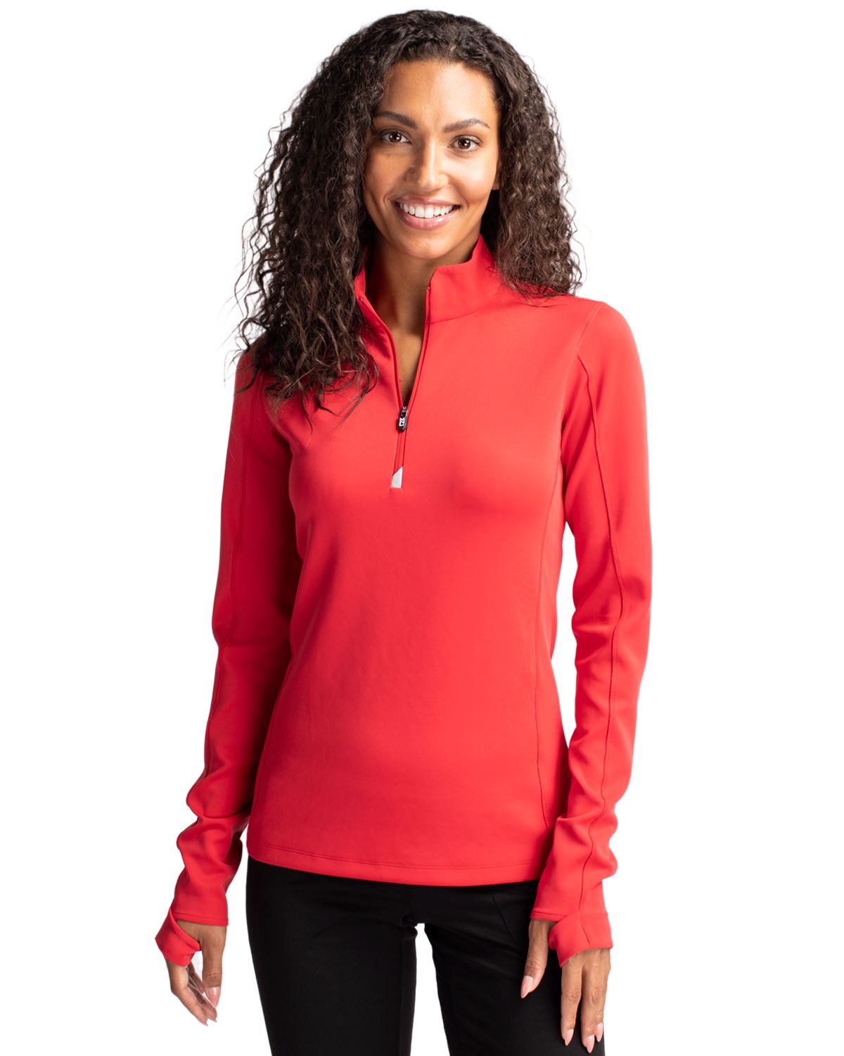 Cutter & Buck Traverse Recycled SmoothStretchWomensQuarter Zip Pullover