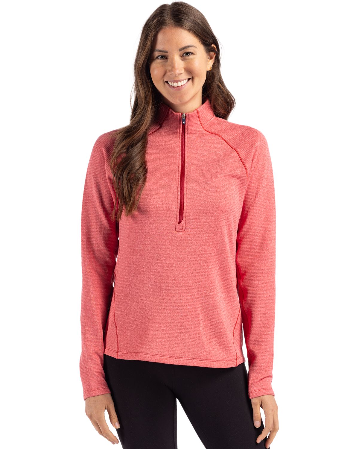 Cutter & Buck Peshastin RecycledGridFleeceWomensHalf Zip Pullover