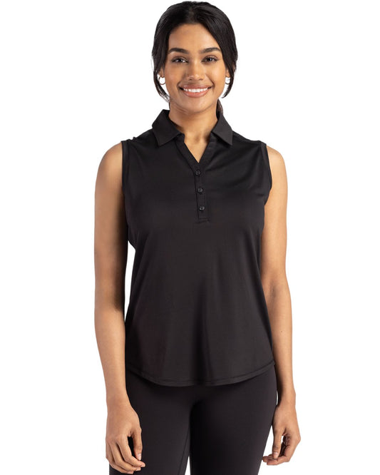 Cutter & Buck Forge Recycled Four-Way Stretch Womens Sleeveless Polo